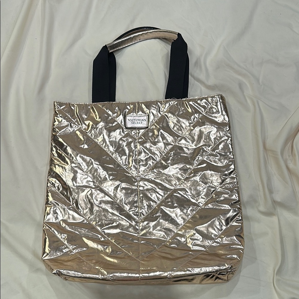 Victoria's Secret Gold Tote Bag - Picture 1 of 7